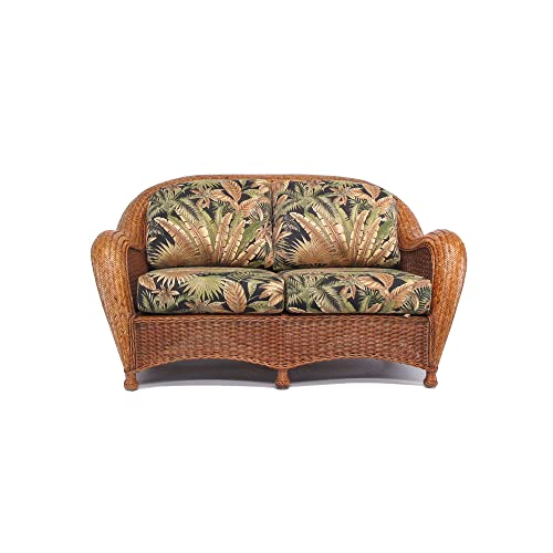 kingrattan.com Malacca Natural Rattan & Wicker Loveseat (#1601-BC)