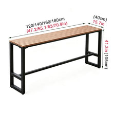 Outdoor Bar Table, Narrow Pub Height Table for Patio, Balcony Bar Tables