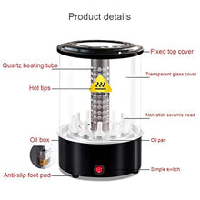 Hiedmeil 12 Strings Electric Smokeless Grill, Smokeless Vertical Grill, Easy Clean Small Oven, 360° Automatic Rotation, Built-in Oil Drain Pan, for Home, Outdoor Travel, Hiking, Camping Black