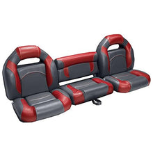 DeckMate Boat Seats 68" Bass Charcoal & Red