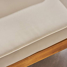 Great Deal Furniture Outdoor 8 Seater Acacia Wood Sofa and Club Chair Set, Teak Finish and Beige