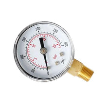 Dial Type Barometer Dial Type Pressure Gauge Bottom Mount 15/30/60/100/160 /200/300 PSI & Bar Useful(0-15psi)