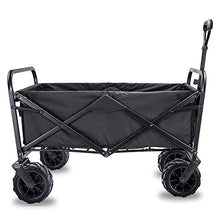 Camping Handcart, Garden Transport Trolley Folding Camping with Lining4-Wheel