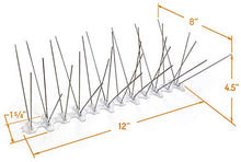 Bird Barrier Bird-Flite Bird Spikes for Outside, Xtra Wide 8 in, 100 Ft