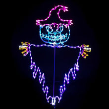Holidynamics 72in LED Haunted Jack-O-Lantern Scarecrow Outdoor Halloween Decoration - Spooky and Eerie Accent for Your Outdoor Halloween Haunt