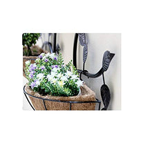 DLUXCA Hanging Planter Pots Small Decorative Wall Planters for Cactus Decor & Hanging Plants (Color : Svart, Size : One Size)