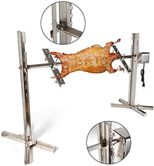 TBLOTYD Electric Rotisserie Grill with Motor - Height Adjustable for Camping, Garden, and Campfire Cooking