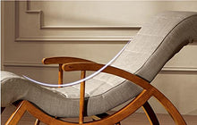 Yyuoqafn Solid Wood Casual Lazy Rocking Chair New Chinese Style Office Armchair Nap Lounge Chair with Pedal Suitable for Living Room Balcony Bedroom Garden and More