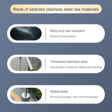 XYIANG Stainless Steel Water Column with Faucet and Spray Gun for Efficient Garden and Backyard Irrigation (Black 120Cm/47.2In)