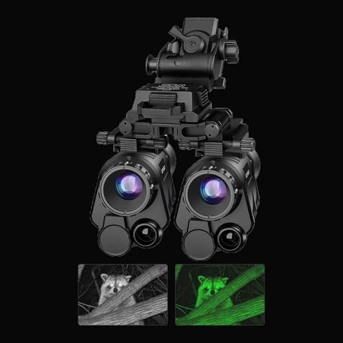 GOYOJO NVG Night Vision Goggles Helmet Mounted 2K Binoculars Black