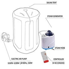 Portable Steam at Home Sauna Spa Sauna Cabin Sauna Bath Box Slimming Body Face Weight Loss Detox Therapy for SPA Beauty Salon and Home Use (Sauna Tent 2L)