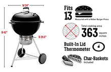 Weber® Master-Touch Charcoal Grill, 22-Inch, Smoke