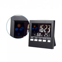 ASWRTYJO ABS Weather Station with Time Voice-Controlled Thermometer Hygrometer Background Light