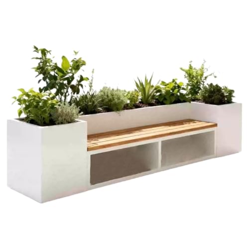 Outdoor large flower box Multifunctional Planter Bench Storage Seat