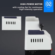 UYCVT Optical Lens Edger Grinder Machine - Professional Hand Cutting Equipment with 3 Polishing Wheels for Glass Processing
