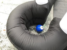 Generic Giant Inflatable Soccer Pool Table Football Pitch Billiards Game Black+White