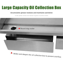Commercial Electric Griddle 3000W BBQ Grill Stainless Steel Countertop Full Flat Hot Plate Grill Non-Stick Restaurant Teppanyaki