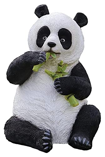 HongLianRiven Sculpture Tabletop Statue Giant Panda Statue Garden Animal Sculpture Crafts Model Resin Statuette Outdoor Garden Courtyard Decoration Art Gift