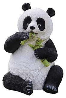 HongLianRiven Sculpture Tabletop Statue Giant Panda Statue Garden Animal Sculpture Crafts Model Resin Statuette Outdoor Garden Courtyard Decoration Art Gift