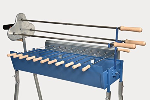 Food From Cyprus Greek Cypriot Charcoal BBQ Barbecue Grill Foukou - Motorized Rotisserie