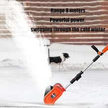 Cordless Electric Snow Blower with Auxiliary Handle, Includes Battery & Charger for Easy Snow Removal