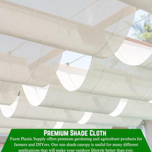 Farm Plastic Supply - White Shade Cloth - 50% - Mesh Fabric for Fence Privacy Screen, Garden Shade, Mesh Fence Screening, Shade Cloth Rolls, Wind Screen, White Shade Cloth (20' x 100')