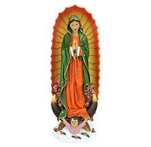 Design Toscano Virgin of Guadalupe Religious Garden Statue, 33 Inch, Large, Resin, Full Color Finish