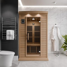 SteamSpa Hemlock Indoor Sauna 1-2 Person - Bluetooth, Oxygen Bar, Touch Control