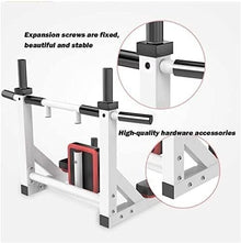 ZHWBAO Home Double Pole Sandbag Shelf Gym Pull-up Adjustable Exercise Equipment Pull-up Bar Black