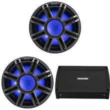 KICKER 12-Inch Premium Marine Subwoofer & 48KXMA5004 Amp Bundle