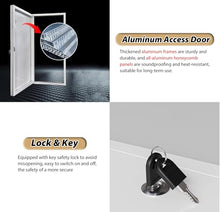 Jievmrs 30x30 22x30 24x60 24x24 36x36 30x21 18x24 Access Door, Aluminum Access Panel Hinged Inspection Door, Attic/Factories/Hotels HVAC Service Door(White,65x75cm(26x30in))