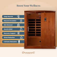 DYNAMIC SAUNAS Madrid Elite 3-Person Infrared Sauna with Red Light Therapy
