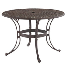 Homestyles 5 Piece Outdoor Dining Set with 48" Table Bronze
