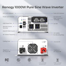 Renogy PUH 1000 watt Pure Sine Wave Inverter Built-in Transfer Switch