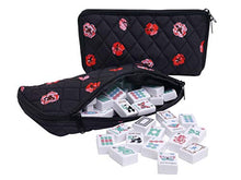 Linda Li American Mahjong Set Artisan Collection Butterfly Series Black Poppy Bag