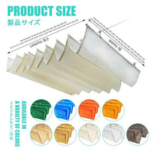 HBOOMOEM Sliding Wave Shade，Retractable Waterproof Shade Sail，U Shape Replacement Awning，Pergola Shade Cover Retractable，Suitable For Backyard, Outdoor Party, Garden, Gazebo, Deck.(W:2.5m/8.2ft*L:14m/