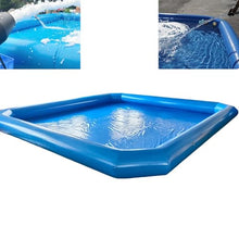 TECHTONGDA Inflatable Pool 23x23x1.8ft Family Blow up Swim Pools, Large Size Swimming Pools Play Center with One Blower