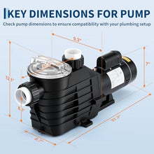 In/Above Ground Pool Pump 2.5 HP 115V/230V Dual Voltage