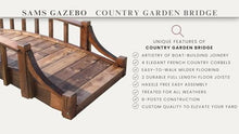 SamsGazebos Country Wood Garden Bridge 8' Brown