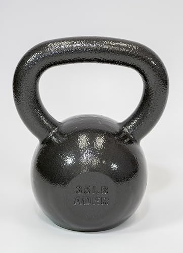 Ader Sporting Goods Ader Premier Kettlebell Set w/DVD & Rack- (4, 6, 8, 10, 12, 16, 20kg) Grey