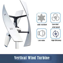 Vertical Wind Turbine High Efficiency 300W Windmill Generator 3 Blades, 48V