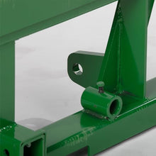 Titan Attachments Standard Series Global Euro Pallet Fork Frame with 42" Fork Blades, Fits John Deere Style Tractors, Hay Spear Sleeves Included, 2" Receiver Hitch, Rated 4,000 LB
