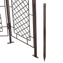 H Potter 3-Panel Privacy Screen Trellis 75" W