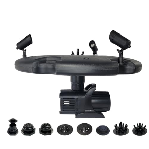 HALF OFF PONDS 1.5 HP Floating Fountain with Color Changing Lights
