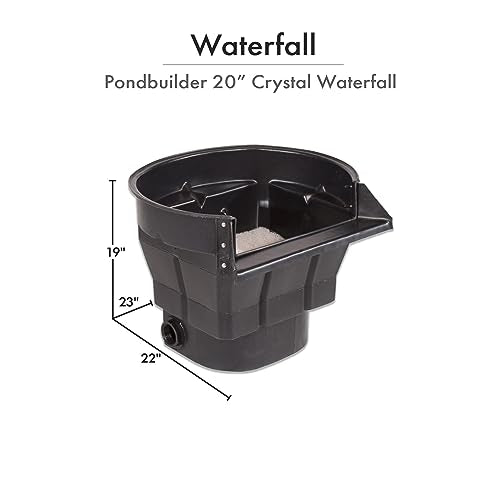 HALF OFF PONDS PondBuilder Crystal 4000 Complete Water Garden and Pond Kit with EPDM Liner Black