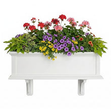 Good Directions 72 Inch Long Hudson Window Box Planter, Maintenance Free Cellular PVC, Outdoor Flower Box for Windows, Porch & Deck