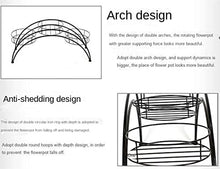 BIOMICE Plants Stand Wrought Iron Flower Stand Arched Pot Holder Plant Shelf for Indoor Outdoor Decor Plant Holders Indoor(Black)