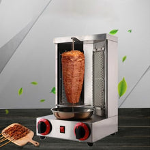 pedenencelia Vertical BBQ Machine Commercial,with Shovel,Stainless Steel Grill Machine,Removable and Washable,360° Rotating Heating,for Grilling Meat and Vegetables