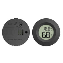ASWRTYJO ABS Circular Embedded Electronic Digital Temperature Humidity Meter(D)