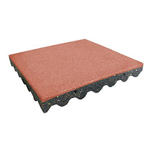 Rubber-Cal Eco-Safety Interlocking Playground Tiles 30 Pack Terra Cotta